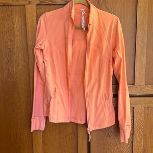 Lululemon align jacket Coral pinkish color size 10